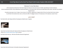 Tablet Screenshot of coralskymusic.com